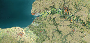 Vallée de la Seine en Normandie, axe pétrochimique entre Le Havre et Rouen