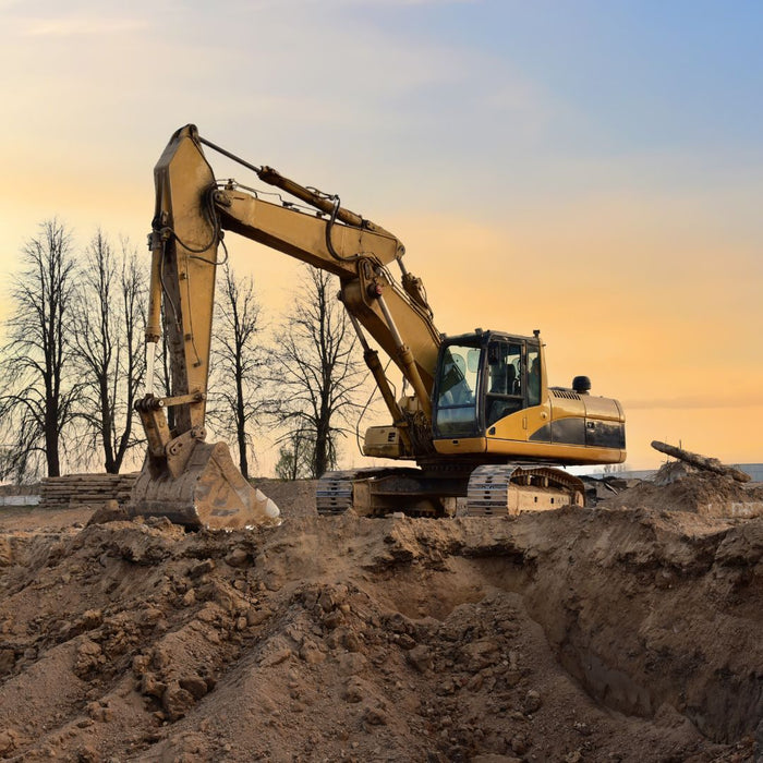 Pelle chantier